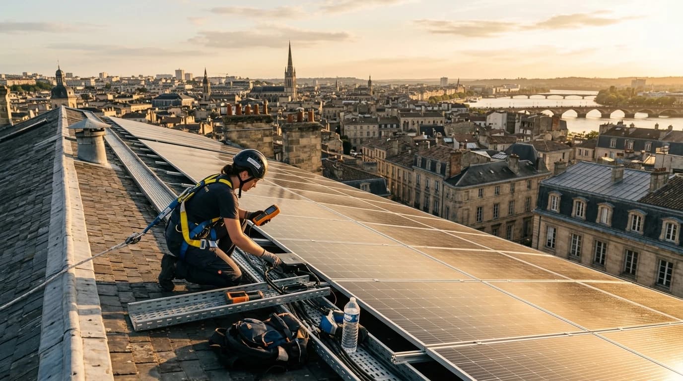 Entreprise d'entretien photovoltaïque - Nettoyage panneaux photovoltaïques